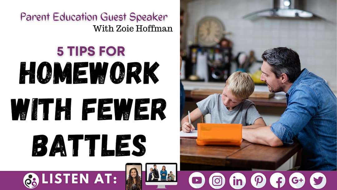 5 Tips for homework with fewer battles